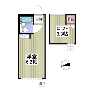 ペンション竹ノ塚【1階】の間取り