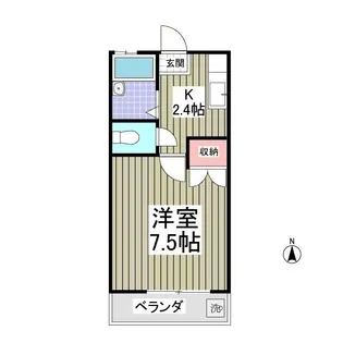 1Kの間取り画像