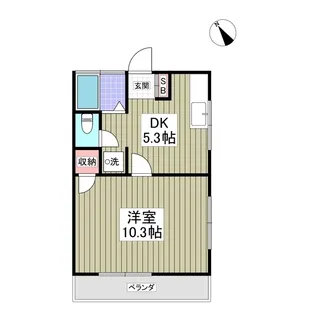 コーポニューオリンズ【2階】の間取り