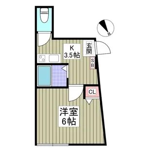 クレストコート春日部【3階】の間取り