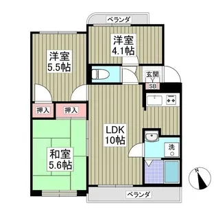 ロイヤルハイム若葉【3階】の間取り
