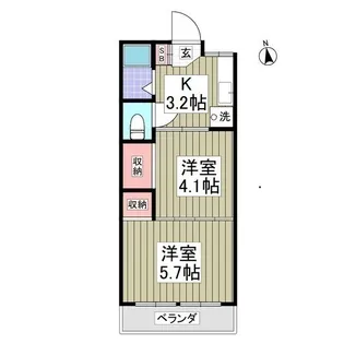 第一ハイム山下【3階】の間取り