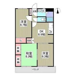 エンブレム【2階】の間取り