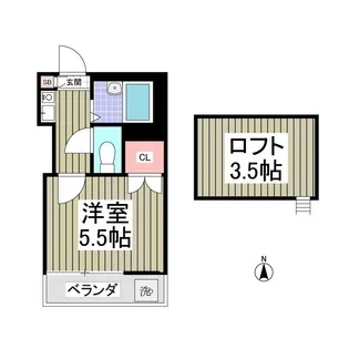 フリーダムC棟【2階】の間取り
