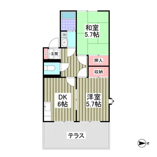 エミケーユ錦【1階】の間取り