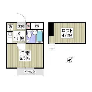 シティパレス【1階】の間取り