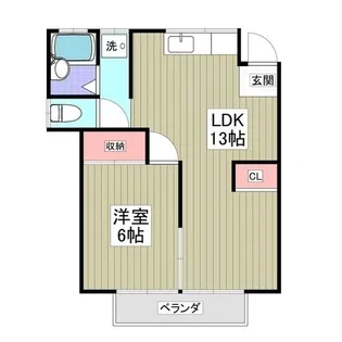 シャンブル久末【2階】の間取り