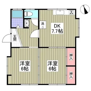 エルヴィータ上新井【1階】の間取り
