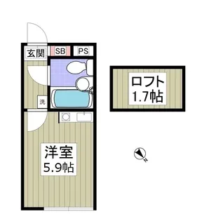 Reno所沢【1階】の間取り