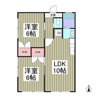 シーサイドハイムカトウⅡ【1階】の間取り