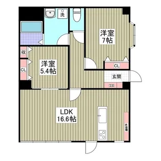 パールメゾンシオノ【1階】の間取り