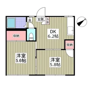 フォーブル綿貫1号棟【1階】の間取り