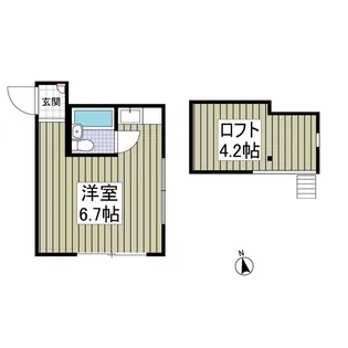 三ツ沢ホームズ【1階】の間取り