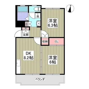 アーバニティー21【1階】の間取り