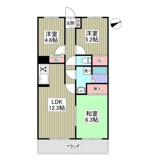 サンライズマンション 熊谷【2階】の間取り