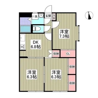 エンブレム【1階】の間取り