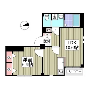 レグルス神楽坂【3階】の間取り
