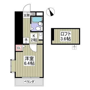 マロンハイツ三郷【2階】の間取り