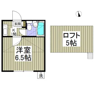 クリアス北坂戸F 旧レモンハウス北坂戸F【1階】の間取り