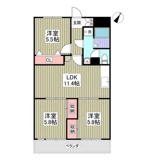 ラ・スペース【3階】の間取り