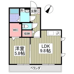 オーチャードコート【1階】の間取り