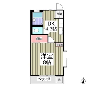 アイランドハイツ【1階】の間取り