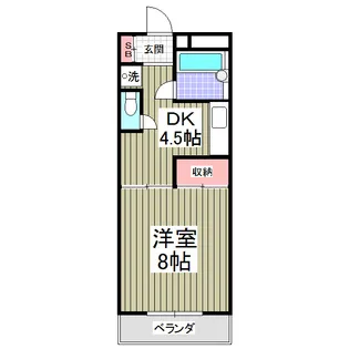 マンションタカノ【1階】の間取り