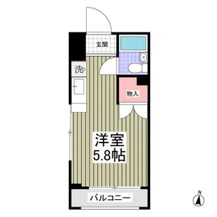 メゾンラハイナ【1階】の間取り