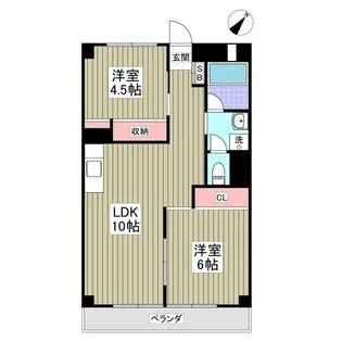 リブレス東浦和 旧東浦和ハイツ【3階】の間取り