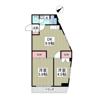第25大協ビル【2階】の間取り