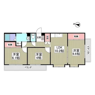 コーポ・マリリ【3階】の間取り