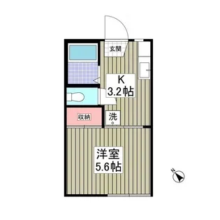 コーポハナミズキ【2階】の間取り