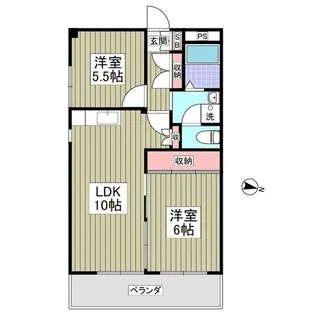 中野ビル【2階】の間取り