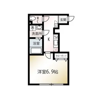 MQuarto瑞江Ⅱ【1階】の間取り