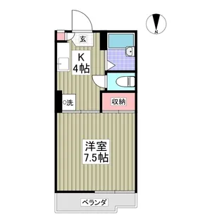 リブレス本庄【1階】の間取り