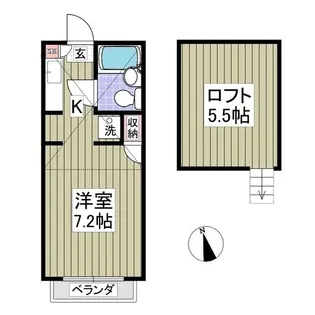 ライトサーム久米川【1階】の間取り