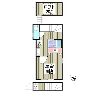 エーレ本蓮沼【2階】の間取り