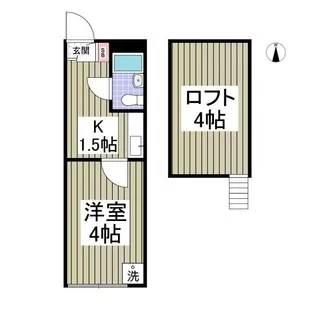 リコリスB【1階】の間取り