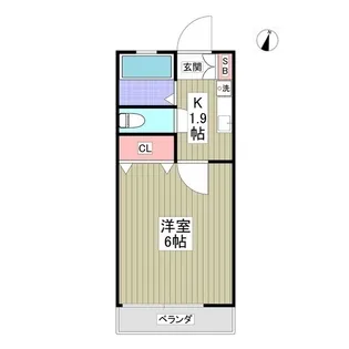 エヴィアン【2階】の間取り