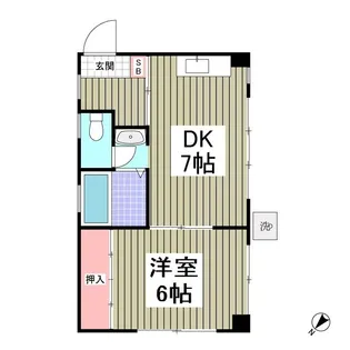 ヴィラきしもと第3【1階】の間取り