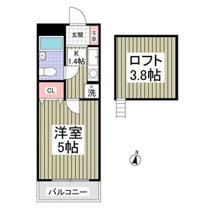 グリーンコーポ【2階】の間取り