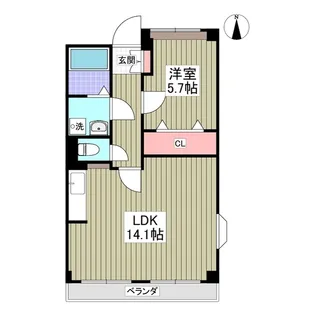 ヴィラモルティ【3階】の間取り