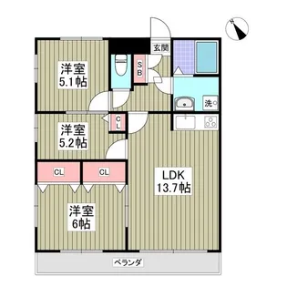 TSKマンション【1階】の間取り