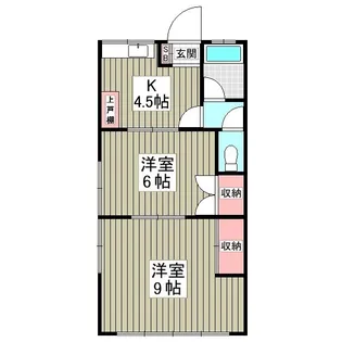 大塚ハイツ2号棟【1階】の間取り