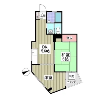 有賀サンハイツ【6階】の間取り