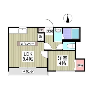 チェリーボブ【1階】の間取り