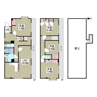 コーポヤシキ【3階】の間取り