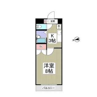 リュミエ府中【2階】の間取り