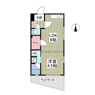 スペッキオ【101号室】の間取り