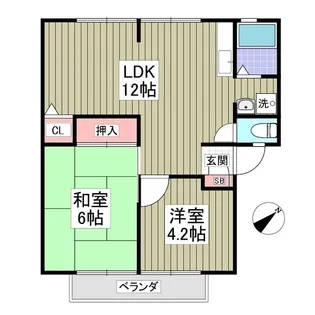 サンガーデン【1階】の間取り